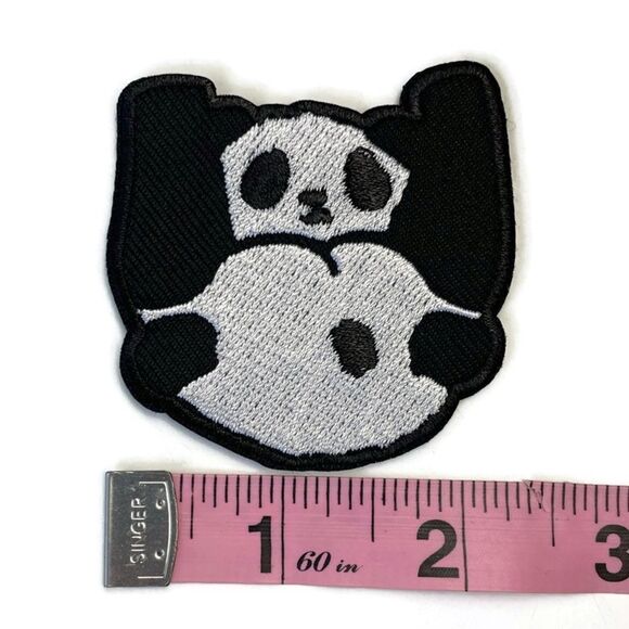 Mooning Panda  Embroidered Patch - Picture 3 of 4